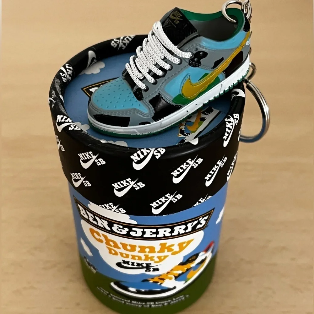 Mini 3D Fashion Chunky Dunky Sneaker Keychain with Box BNIB